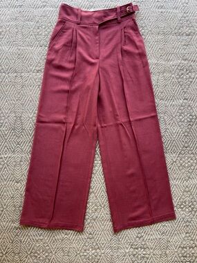 Sezane Aldo Trousers Tomette Mauve Womens Size 8